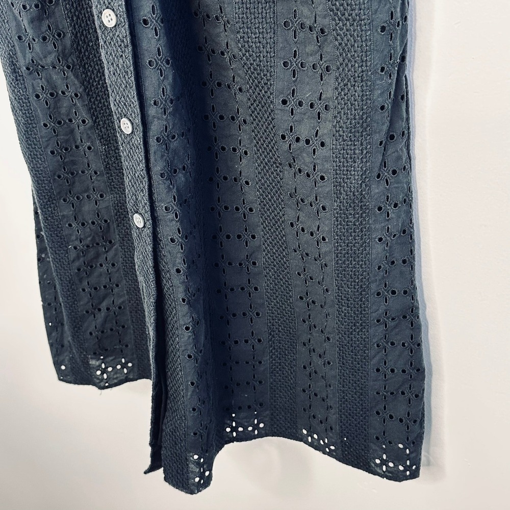 J. Crew Black Eyelet Midi Dress - Picture 5 of 16